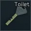 Horse restaurant toilet key