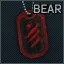 Marked dogtag BEAR (Red)