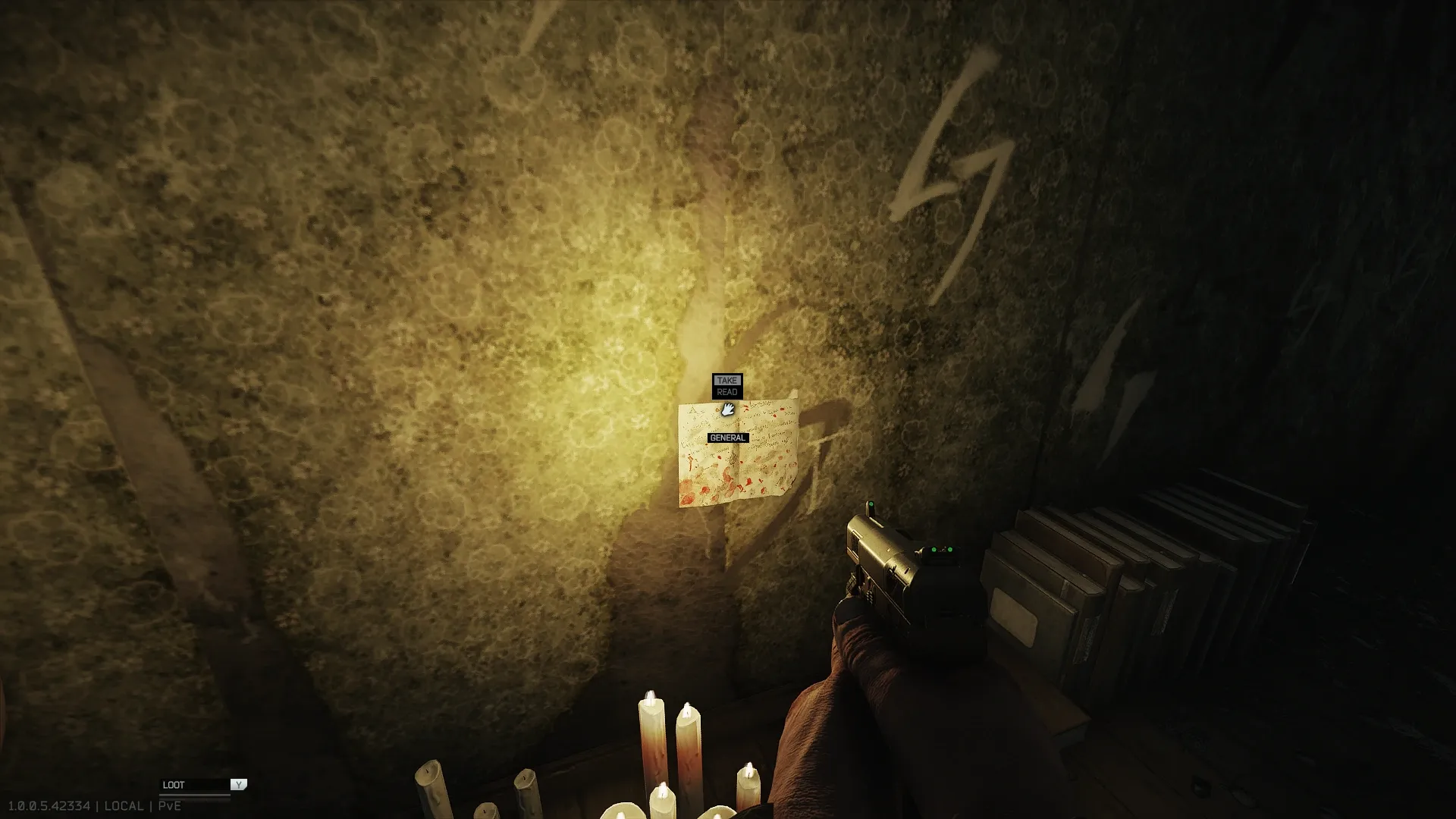 The note on the wall