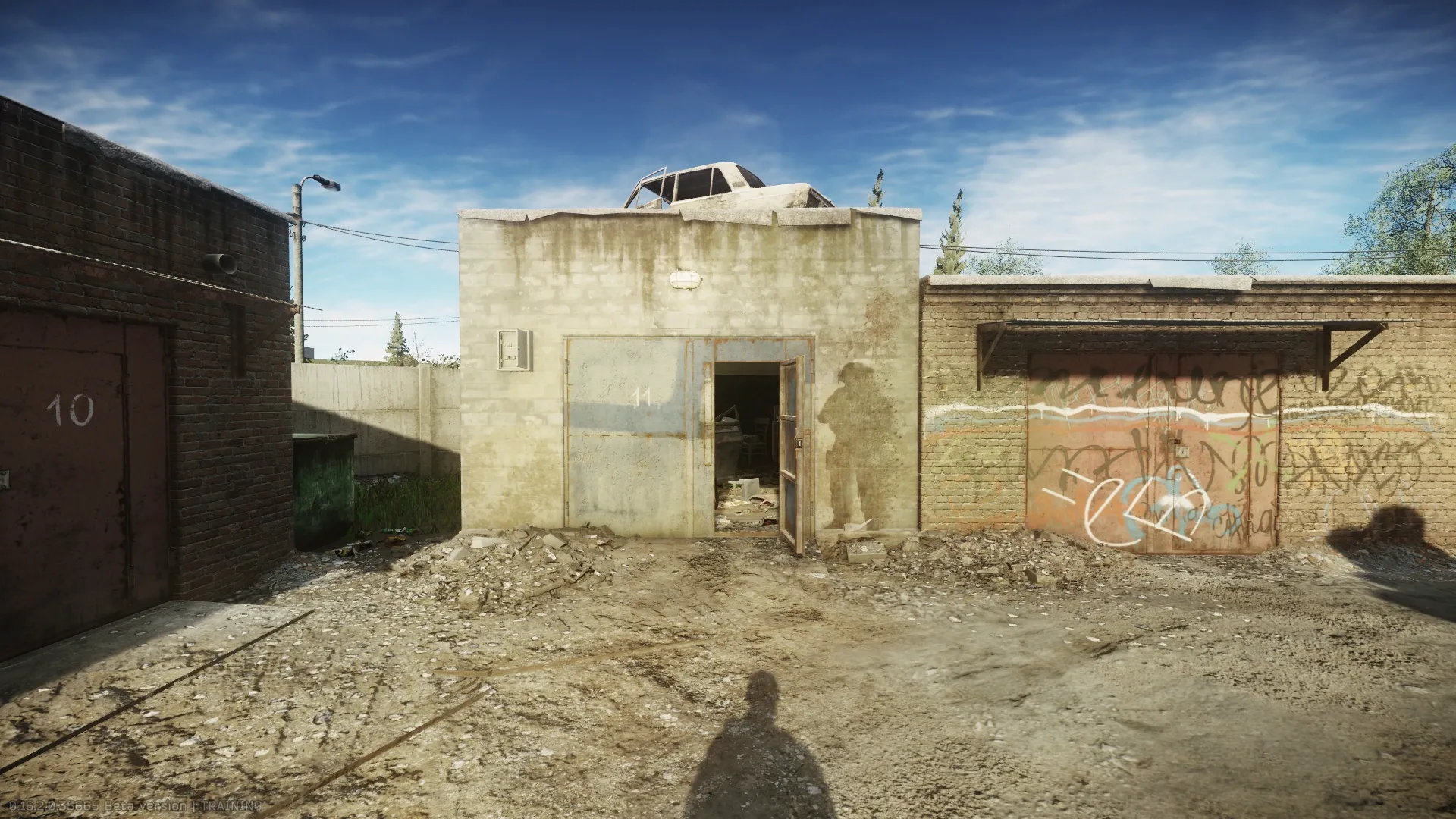 The garage