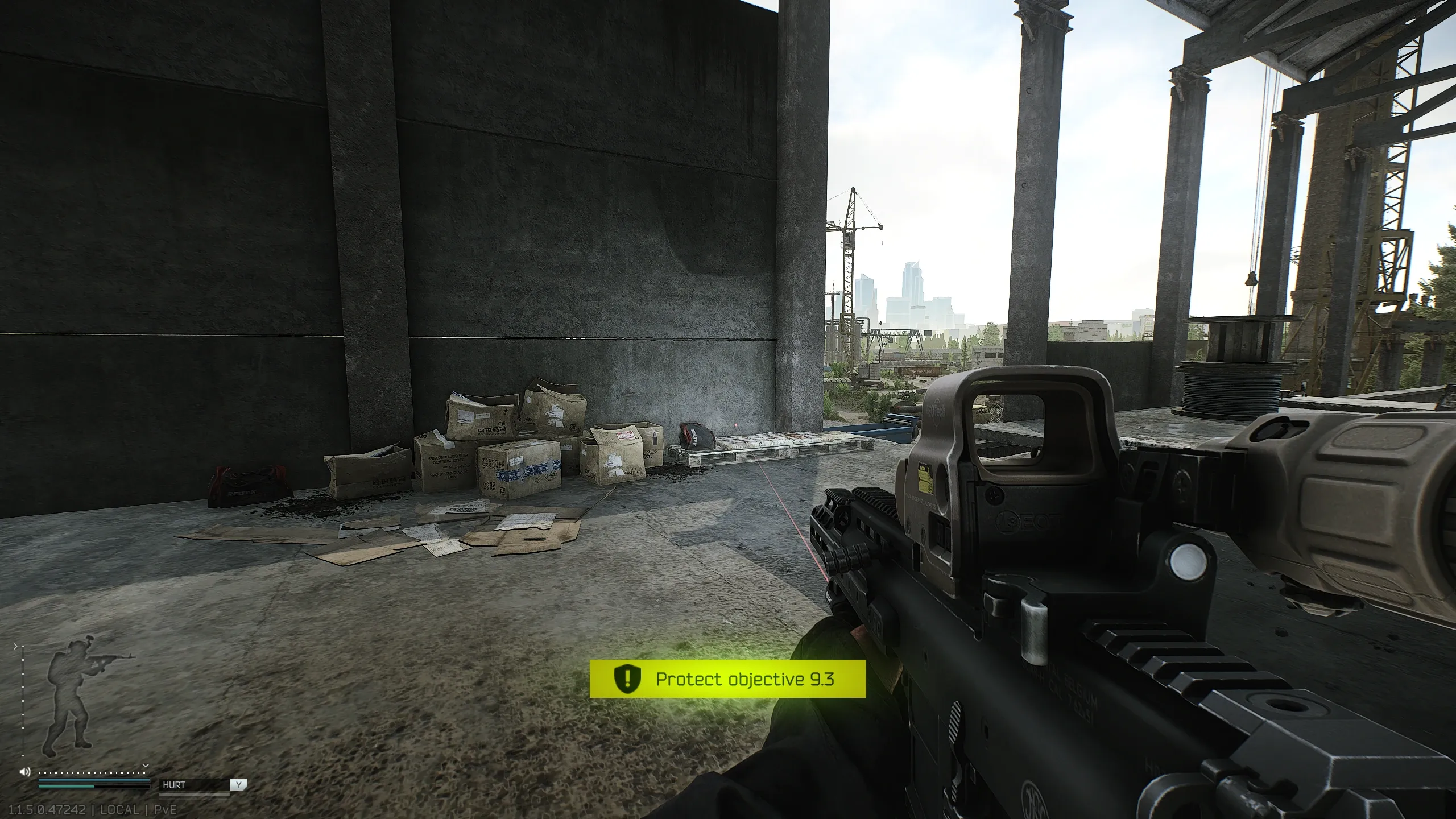 Plant a Signal jammer on the second floor of the roadside construction site on Customs (In one raid) — 2