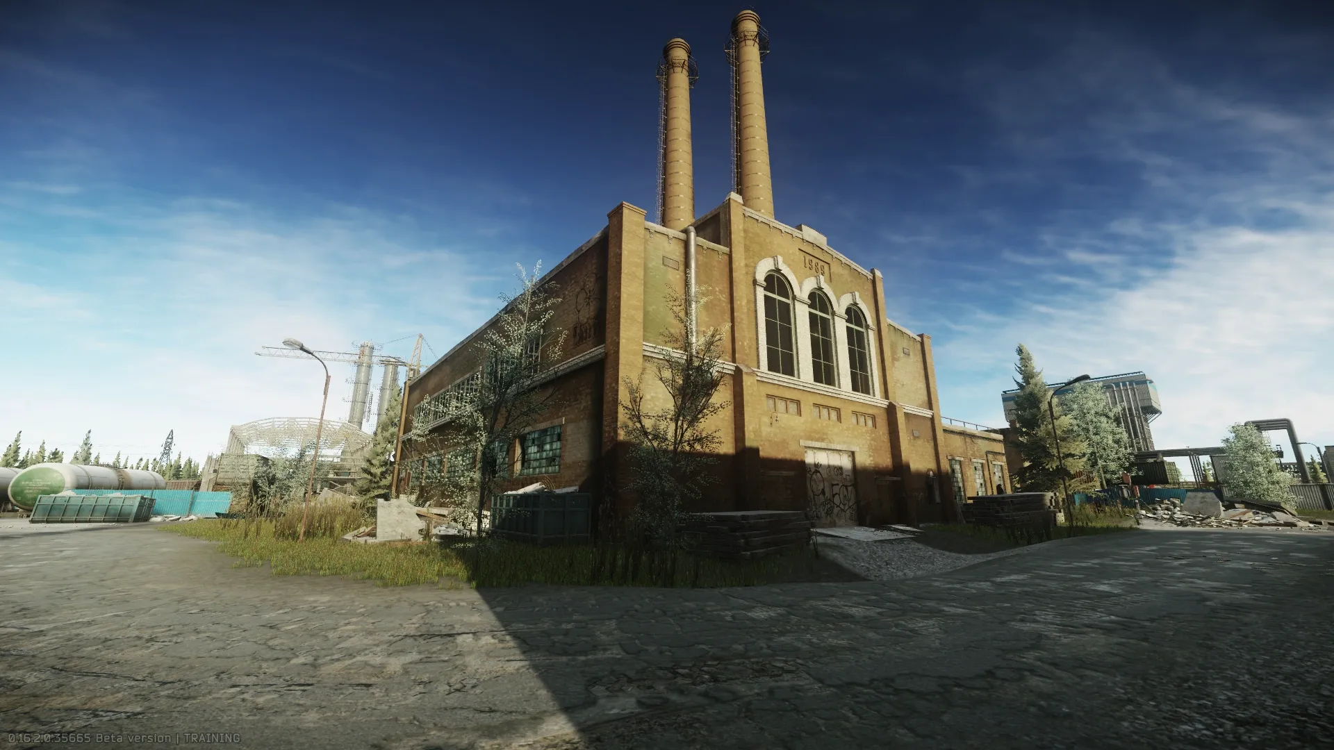 The boiler building