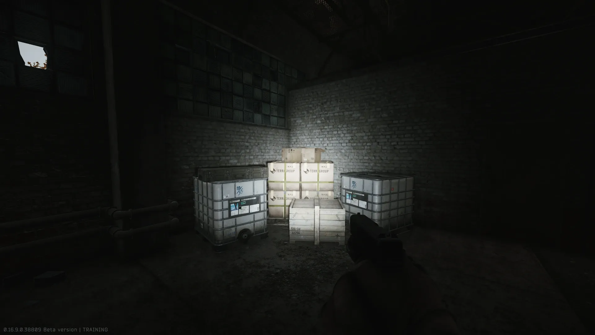 Cargo 2 next to the showers