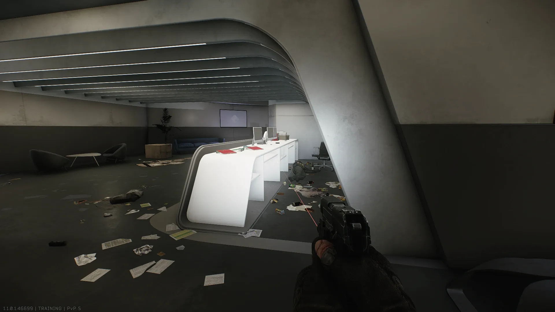 The place behind the reception desk