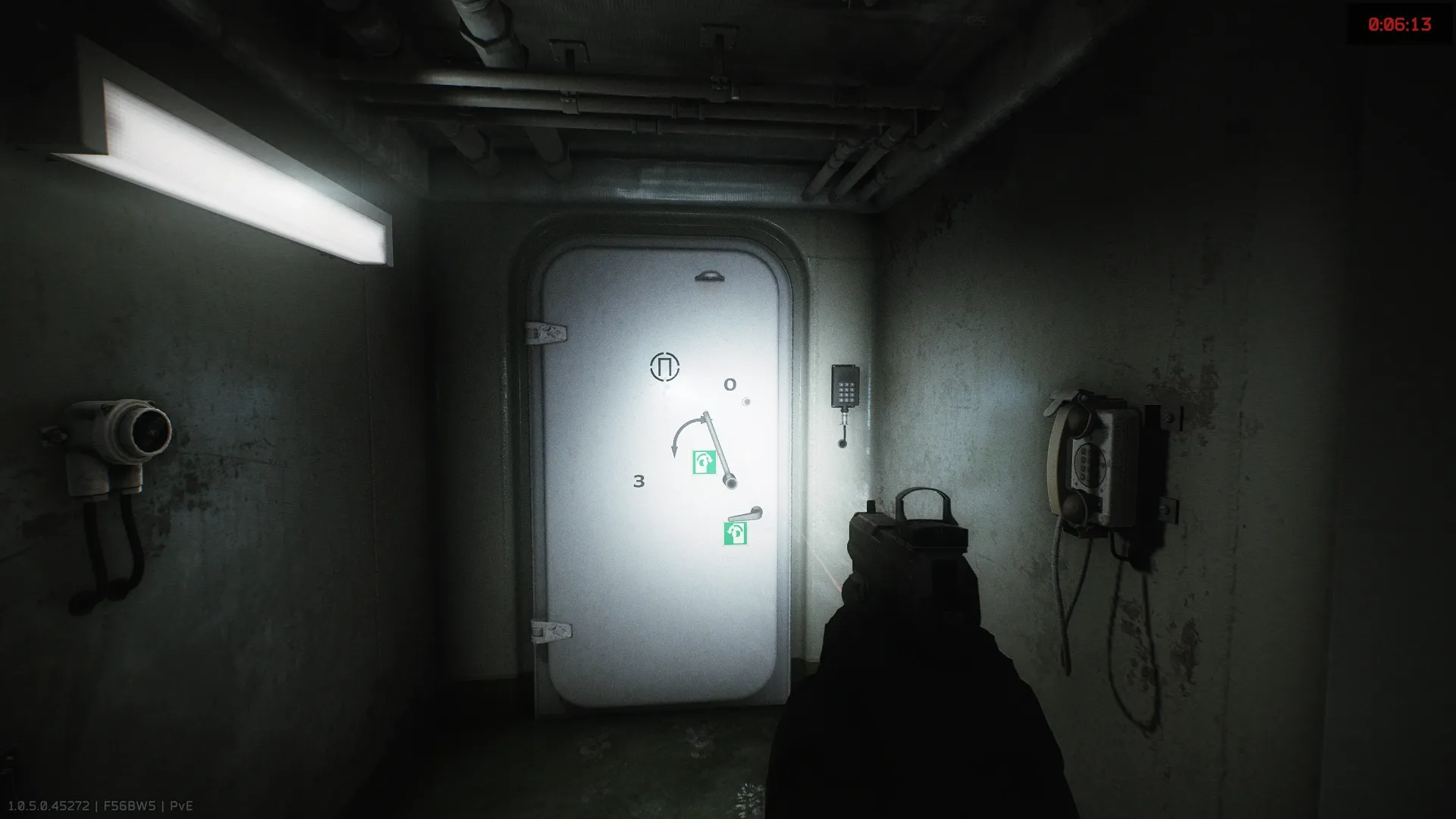 The code-locked door