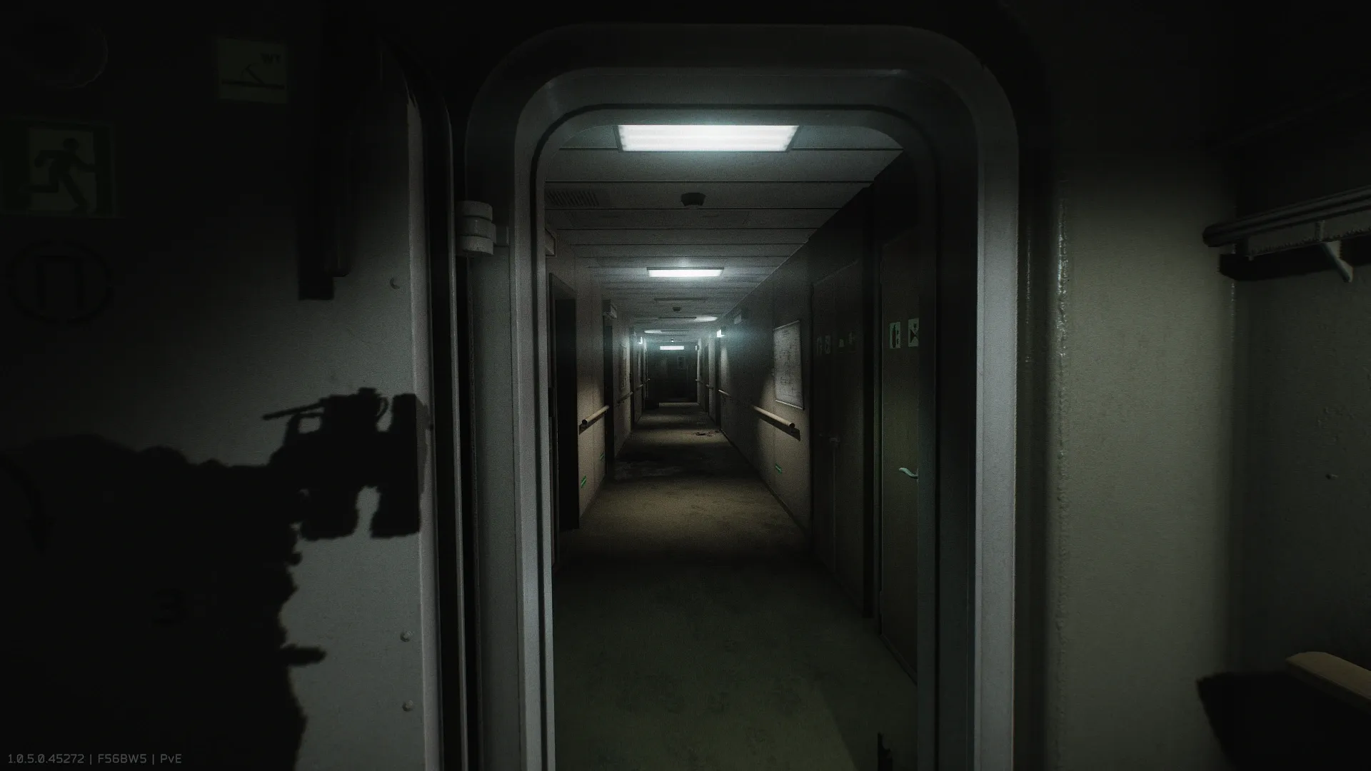 The entrance to the crew quarters