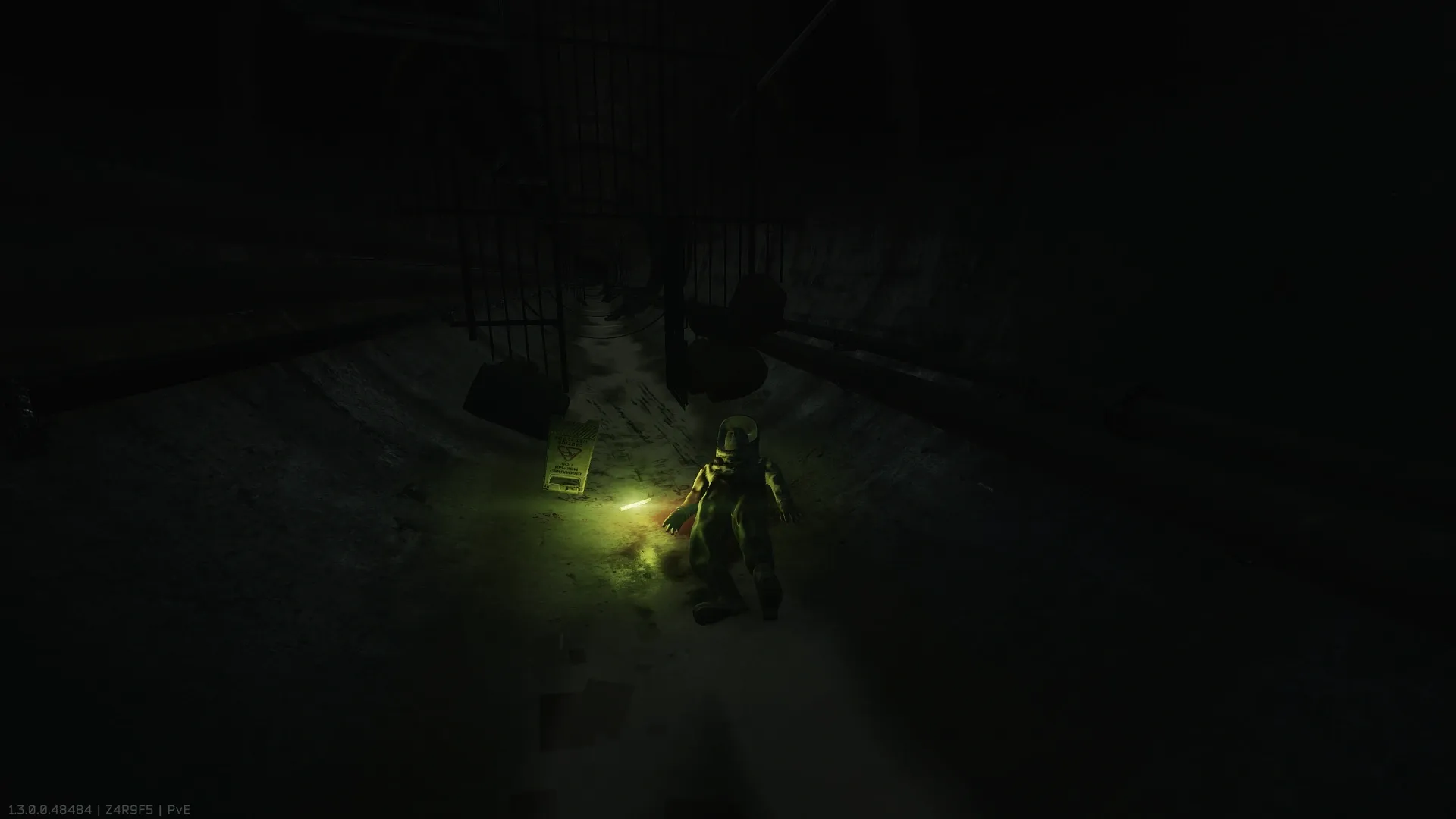 Locate the dead scientist in a hazmat suit on Infected Lab or Infected Factory — 1
