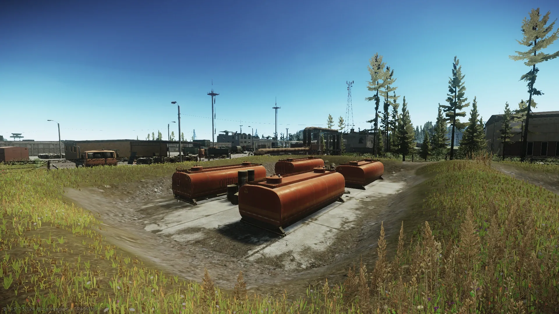 First group of tanks next to the "Sewer Manhole" extraction