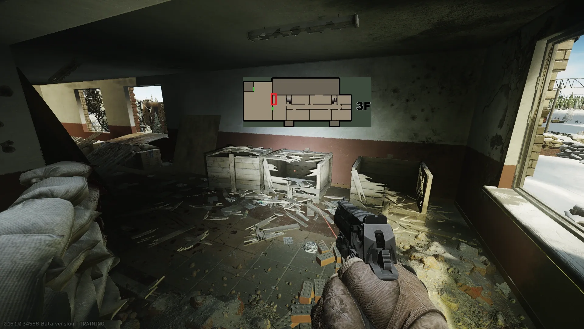 Stash the letter on the third floor of the military headquarters on Reserve — 1