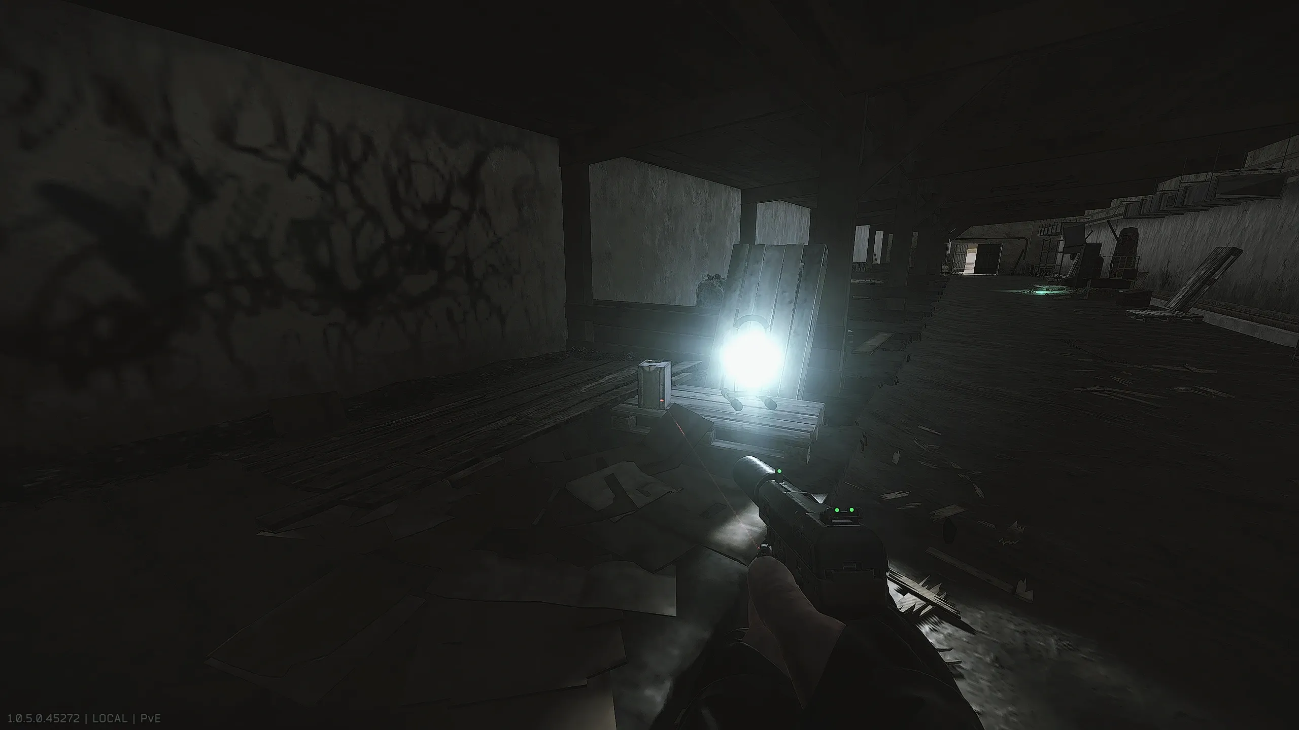3: On the pallet with the spotlight