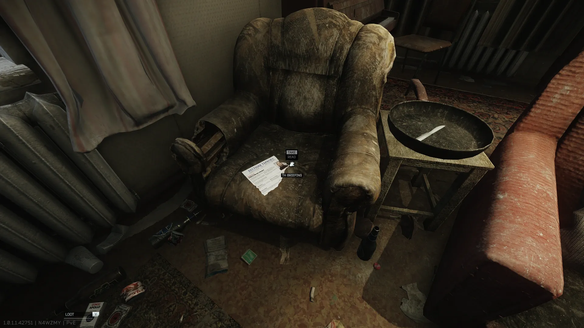 Tarkov Herald summary: on the armchair