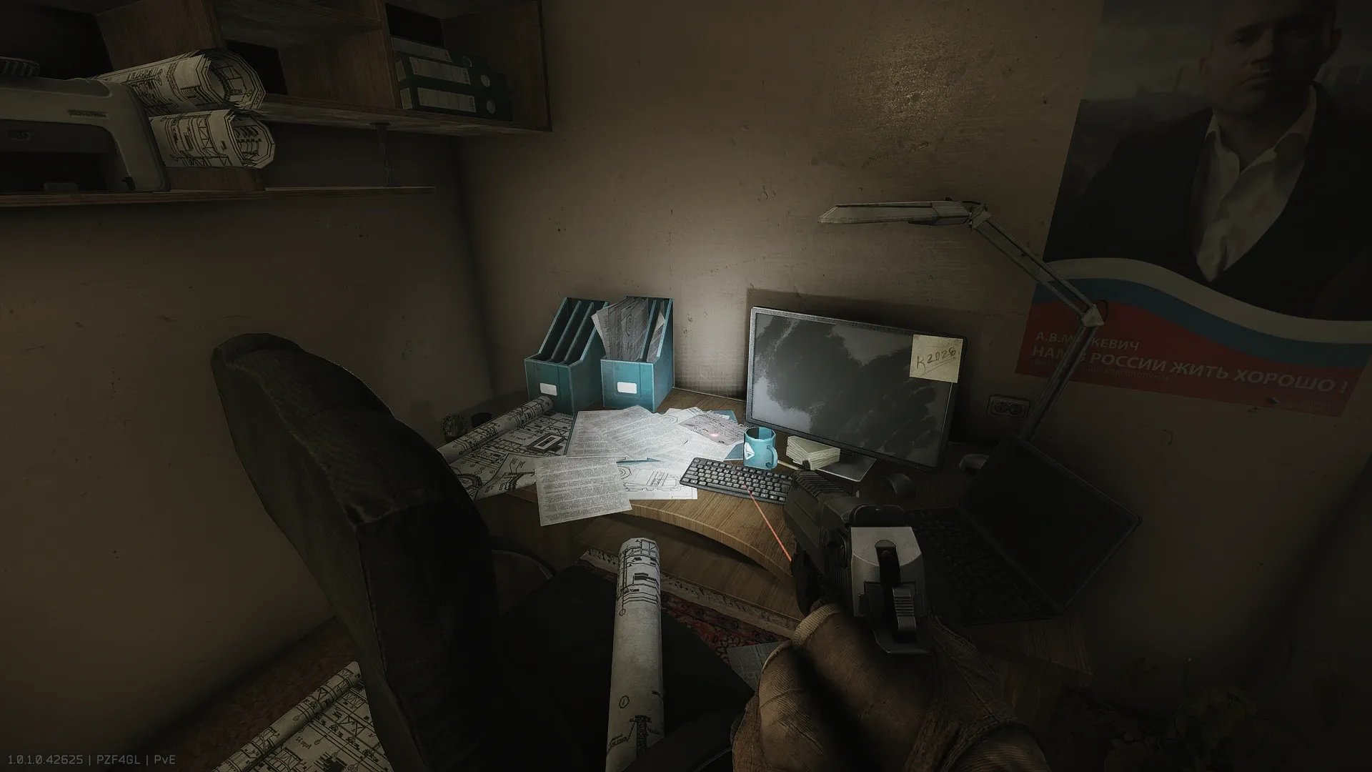 The note on the desk