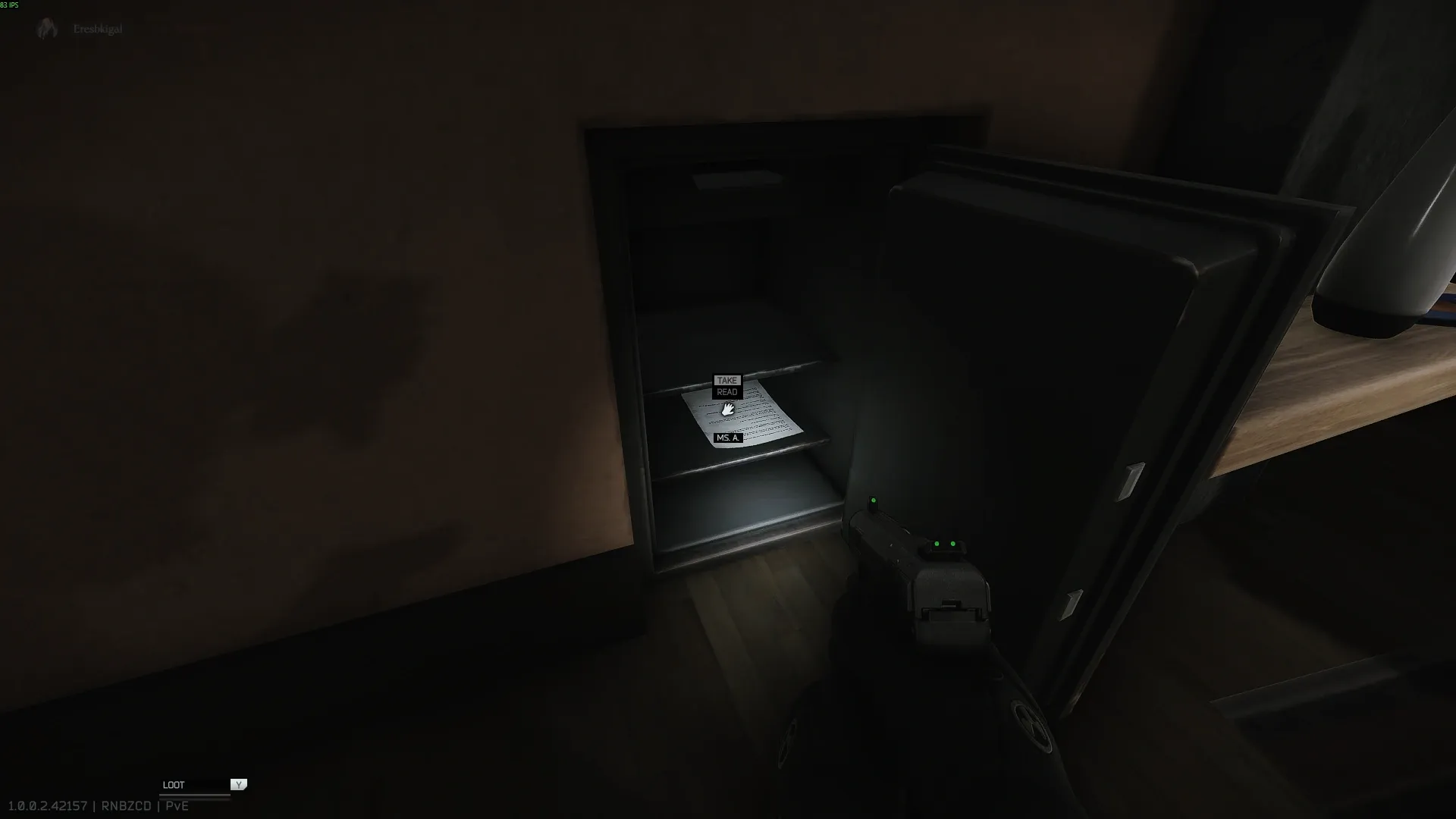 The transcript inside the safe