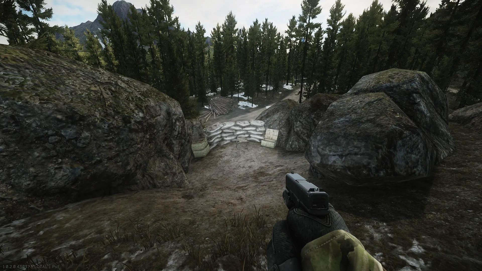 Sniper nest next to the camp