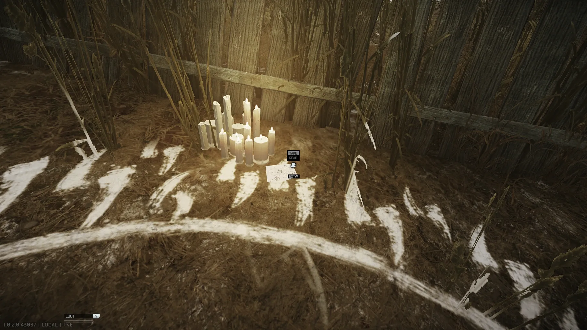 At the marked circle in the dilapidated village in the north of woods — 1