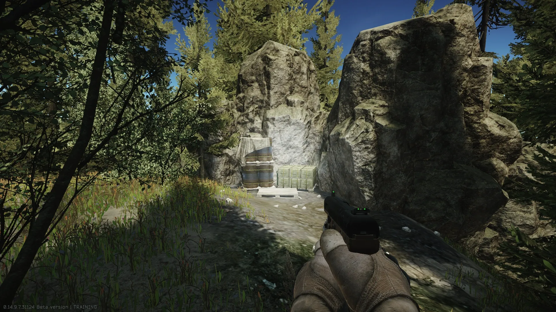 Locate and mark the second fuel stash with an MS2000 Marker on Woods — 1