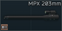 MPX 9x19 203mm barrel