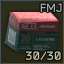 5.45x39mm FMJ ammo pack (30 pcs)