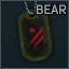 Marked dogtag BEAR (Green)