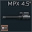 MPX 9x19 4.5 inch barrel