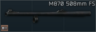M870 12ga 508mm barrel with a fixed sight