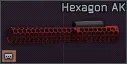 AK Hexagon tubular handguard (Anodized Red)