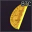 Left half of a Physical Bitcoin