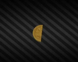 Left half of a Physical Bitcoin