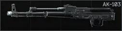 Kalashnikov AK-103 7.62x39 assault rifle (stripped)
