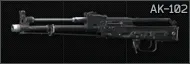 Kalashnikov AK-102 5.56x45 assault rifle (stripped)