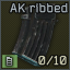 AK 7.62x39 ribbed metal 10-round magazine