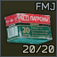 7.62x39mm FMJ ammo pack (20 pcs)