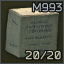7.62x51mm M993 ammo pack (20 pcs)