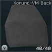 Korund-VM ballistic plate (Back)