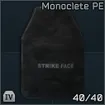 Monoclete level III PE ballistic plate