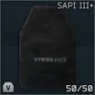 SAPI level III+ ballistic plate