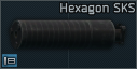SKS Hexagon 7.62x39 sound suppressor