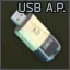 Sliderkey flash drive marked with A.P.