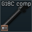 Glock 18C 9x19 barrel with a compensator