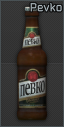 Bottle of Pevko Light beer