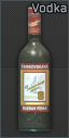 Bottle of Tarkovskaya vodka (bad)