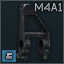 M4A1 front sight with gas block