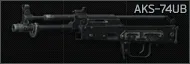 Kalashnikov AKS-74UB 5.45x39 assault rifle (lecsupaszítva)