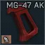 AK KGB MG-47 pistol grip (Anodized Red)