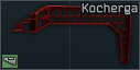AKM/AK-74 Hexagon "Kocherga" stock (Anodized Red)