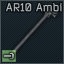 AR-10 KAC ambidextrous charging handle