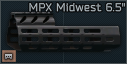MPX Midwest Industries 6.5 inch M-LOK handguard