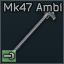 Mk47 ambidextrous charging handle