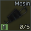 Mosin Rifle 7.62x54R 5-round magazine