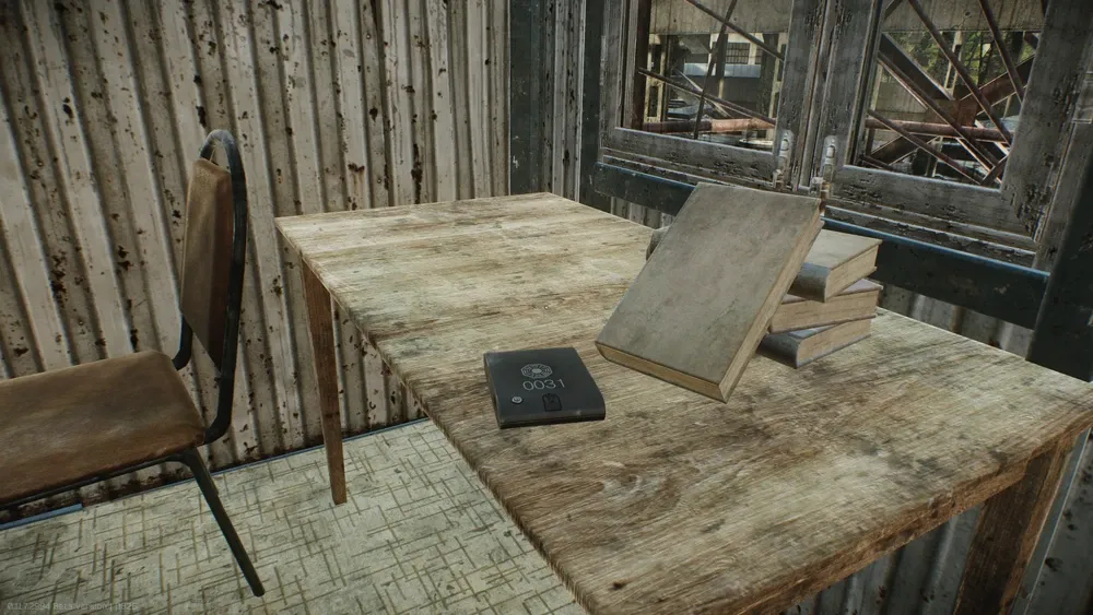 The document is located on the table